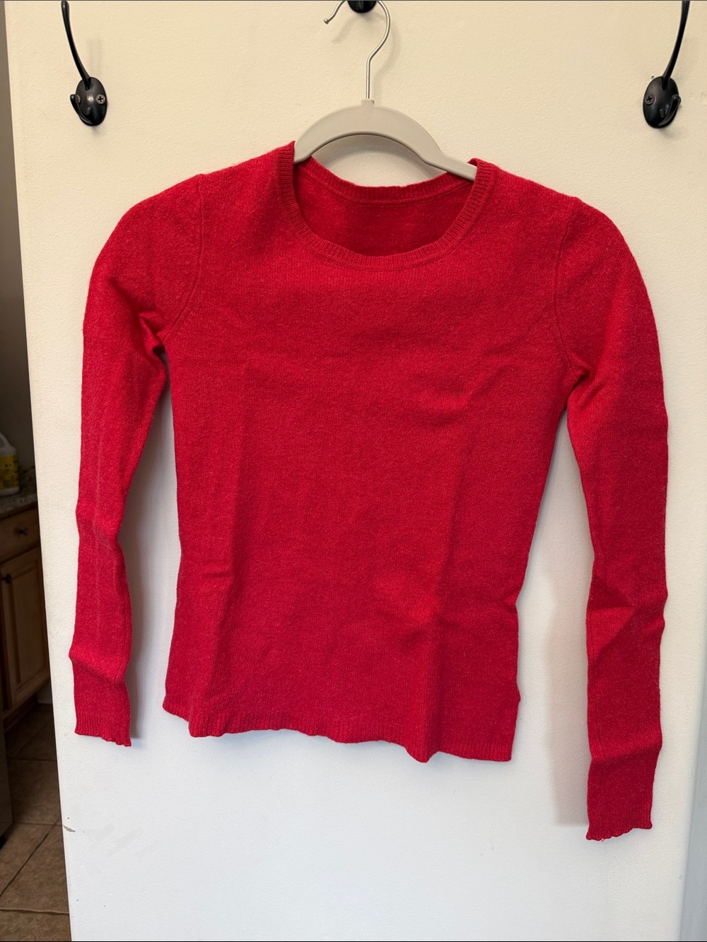 Cashmere Sweater in Vibrant Red